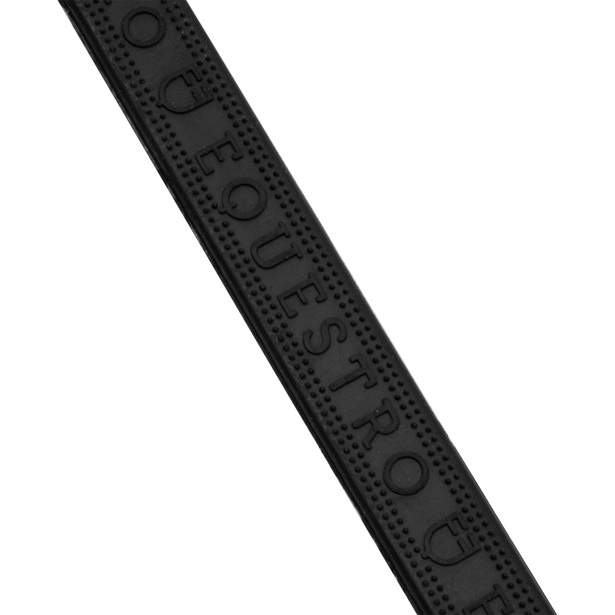 Equestro Solid Lettering Grip Rubber Reins Silver Fitting #colour_black