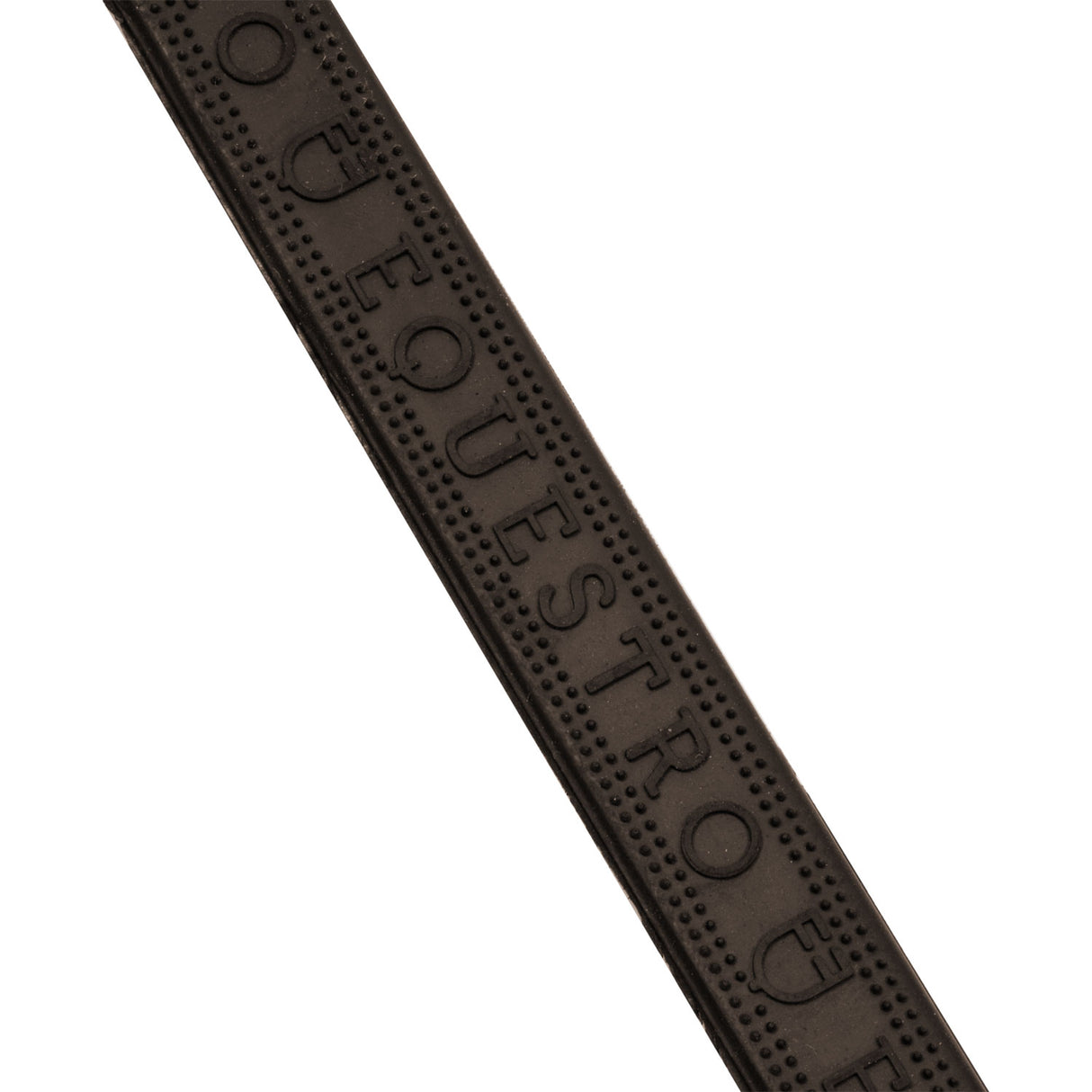 Equestro Solid Lettering Grip Rubber Reins Silver Fitting #colour_brown