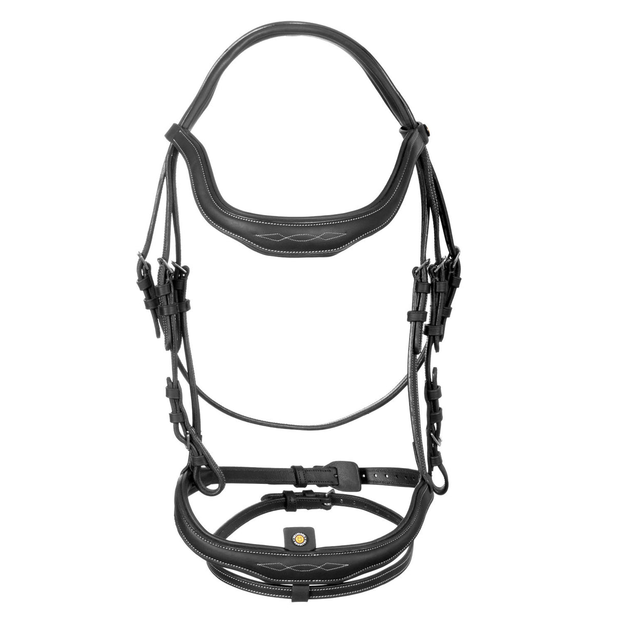 Soft leather stitched bridle