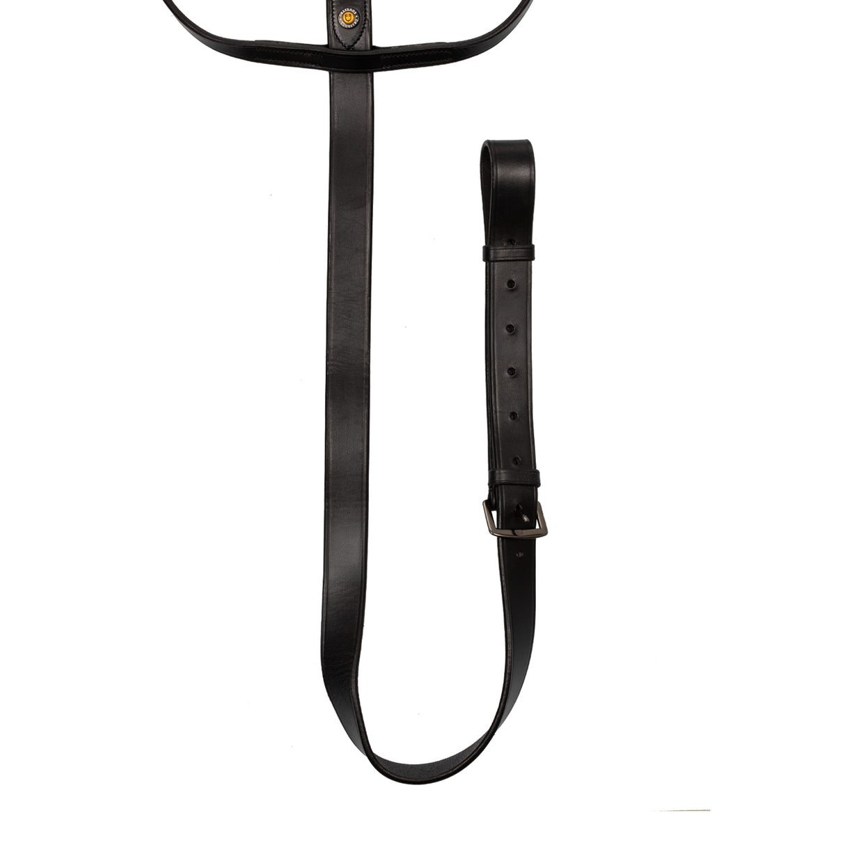 Equestro Martingale Necklace In Leather #colour_black