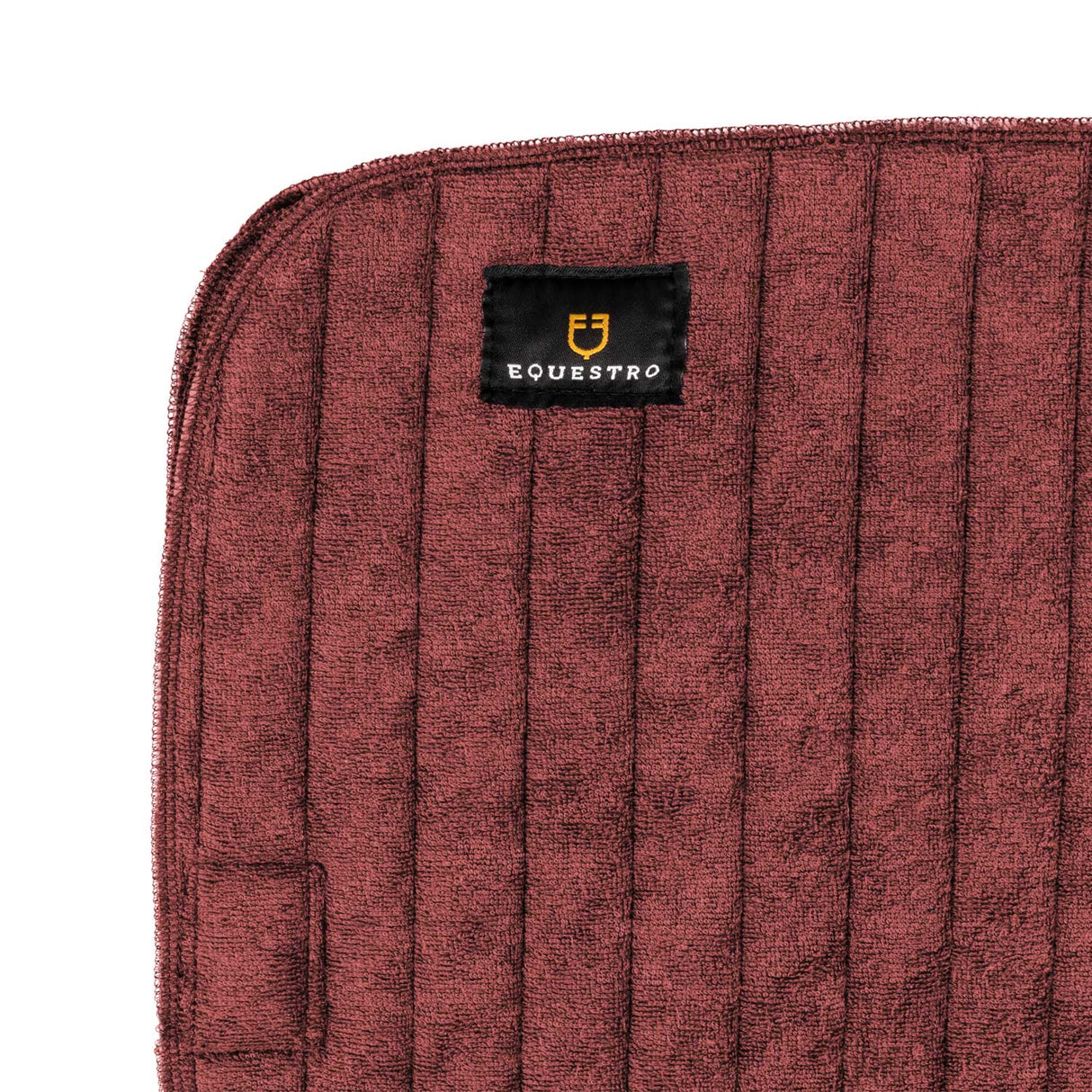 Equestro Terry Cloth Underpads (4Pcs) #colour_burgundy