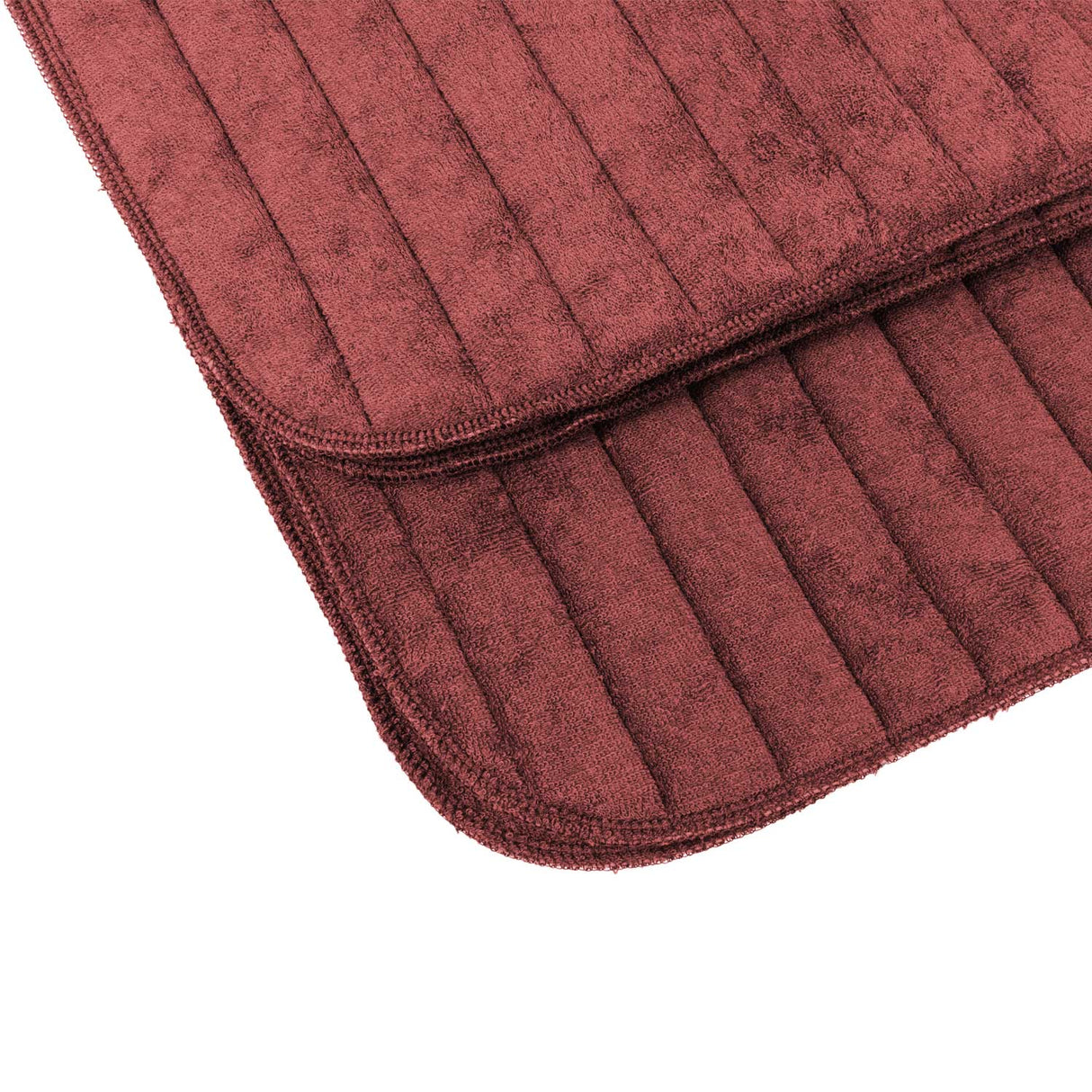 Equestro Terry Cloth Underpads (4Pcs) #colour_burgundy