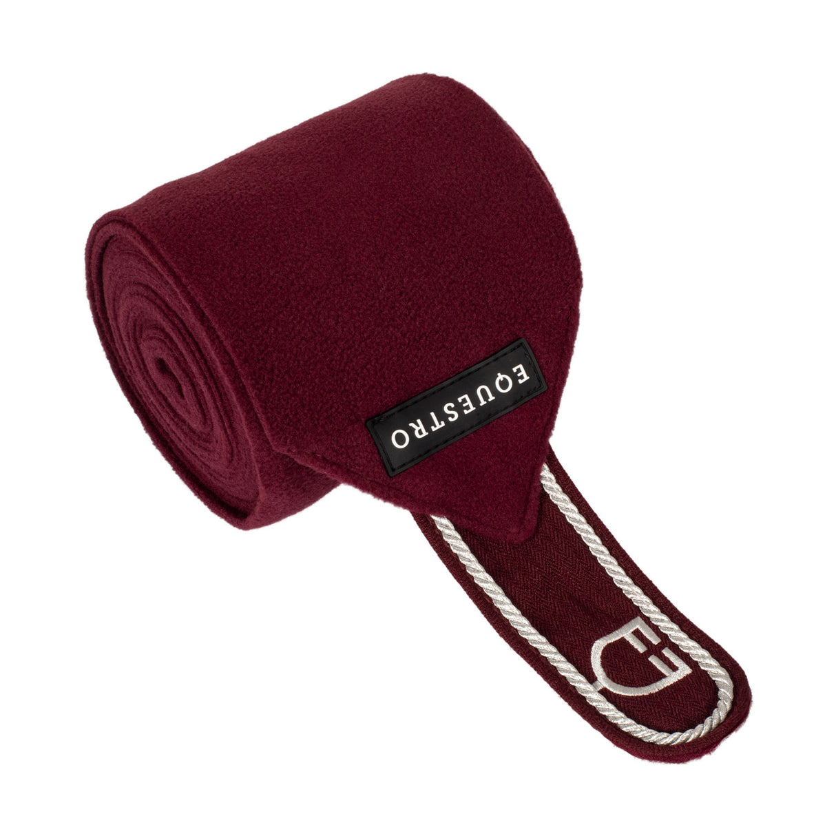 Equestro Breathable Fleece Bandages #colour_burgundy