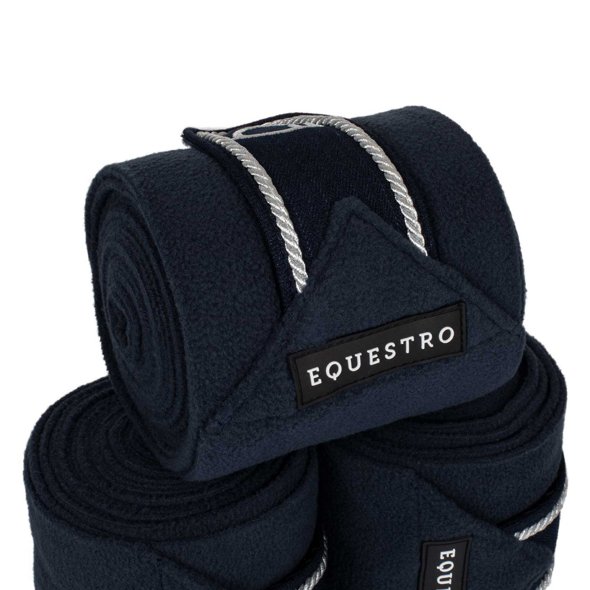 Equestro Breathable Fleece Bandages #colour_blue