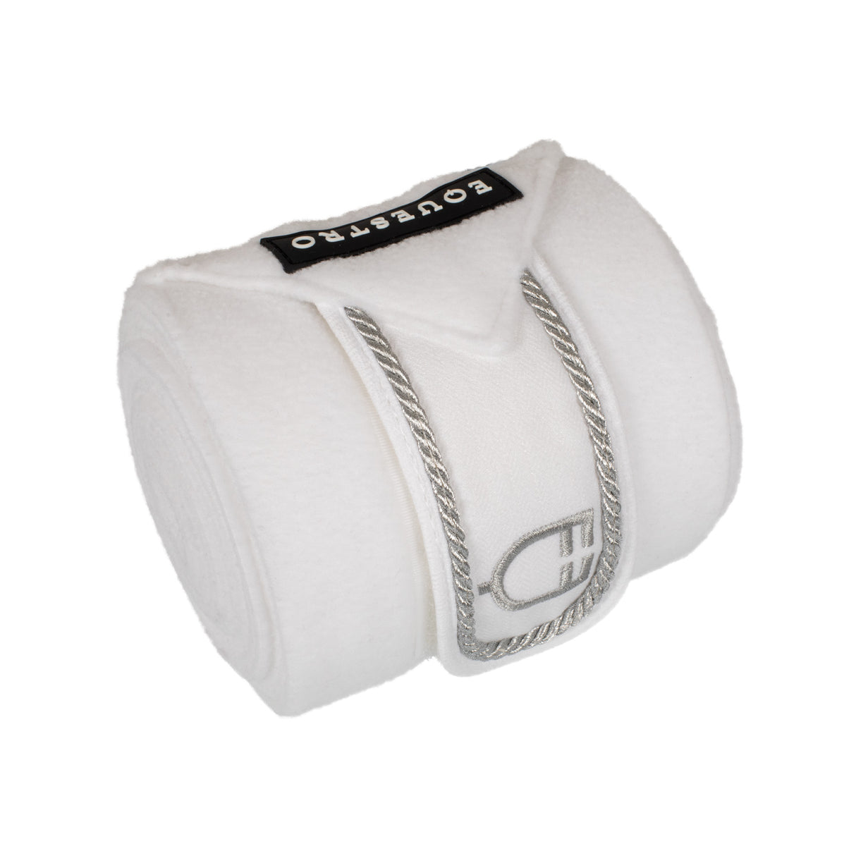 Equestro Breathable Fleece Bandages #colour_white