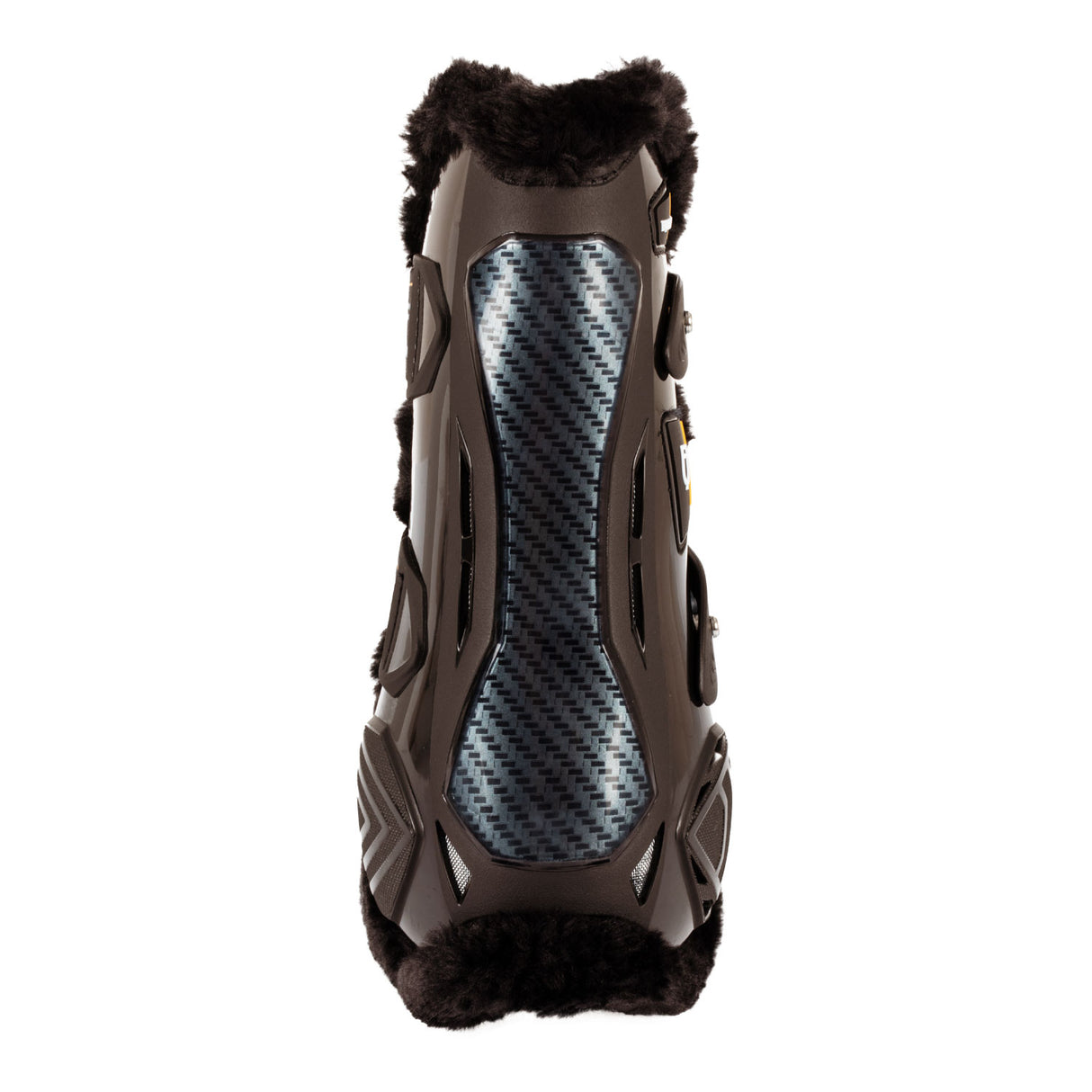 Equestro Spider Man Anatomical Tendon Boots With Synthetic Sheepskin #colour_brown