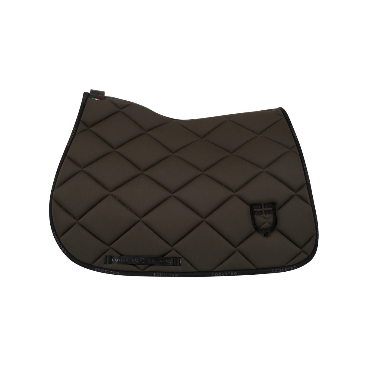 Jumping saddle pad technical fabric with logo