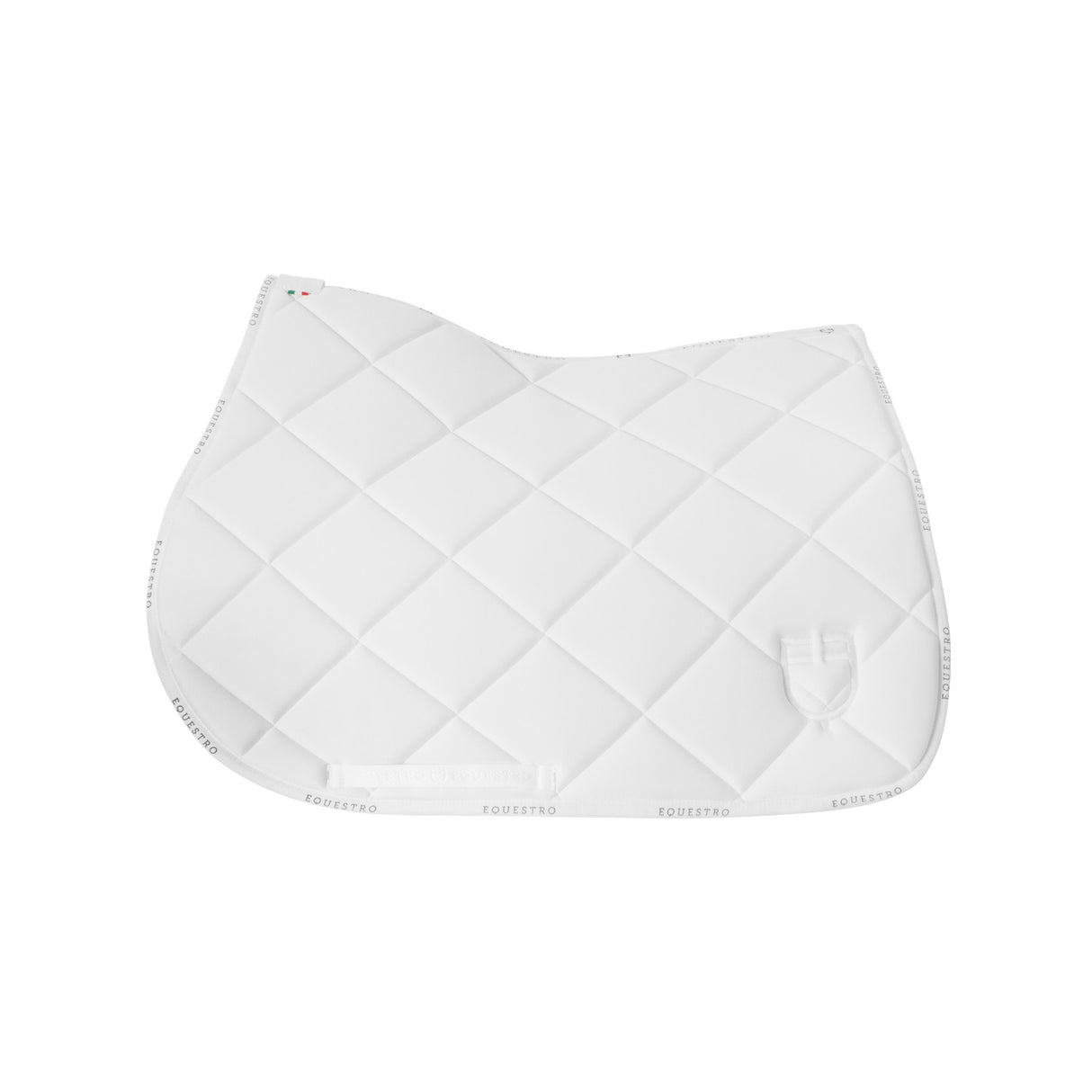 Jumping saddle pad technical fabric with logo