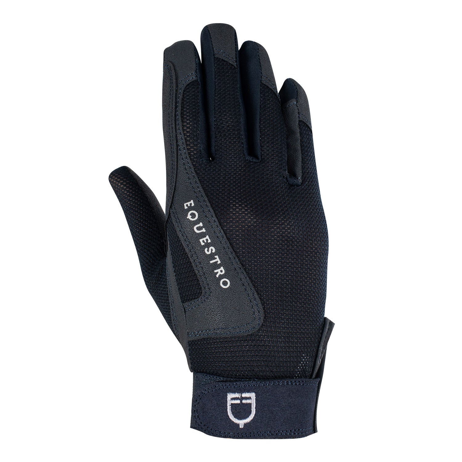 Equestro Kids' Gloves In Technical Fabric #colour_blue