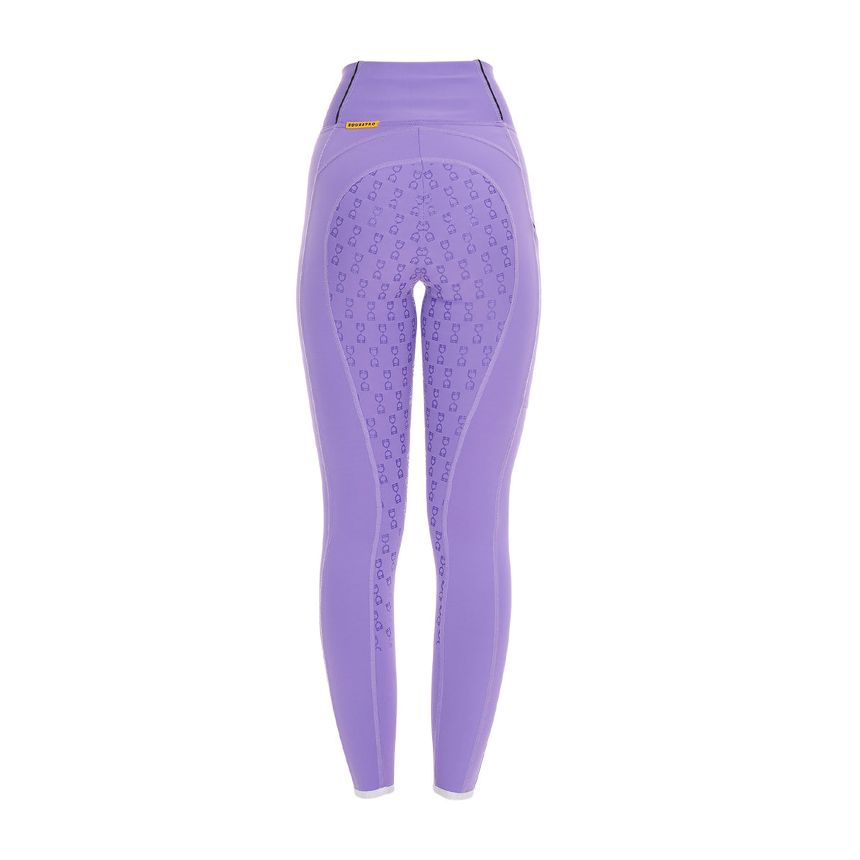 Equestro Girls' Slim Fit Grip Leggings With Logo