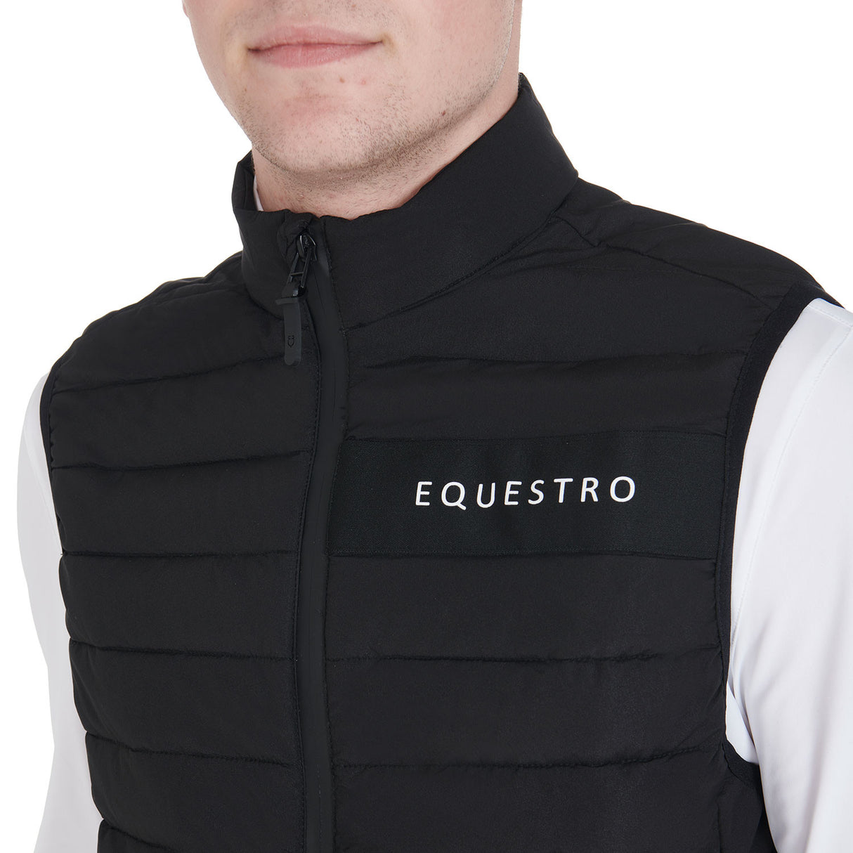 Men's vest in windproof technical fabric