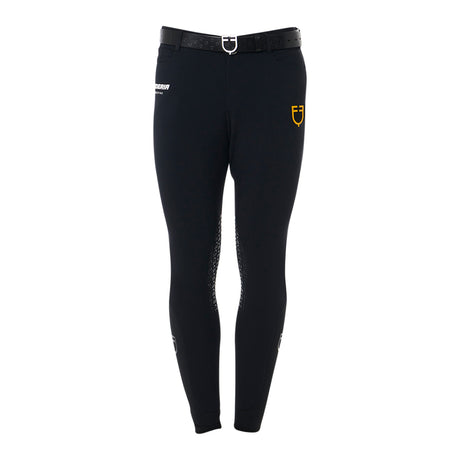 Equestro Scuderia Equestro Men's Knee Grip Breeches #colour_black