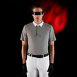 Equestro Equestro Ridertechnology Men's Competition Polo Shirt Short Sleeves And Buttons #colour_grey