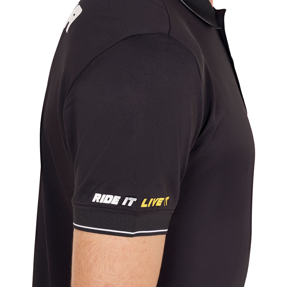 Equestro Man's Scuderia Equestro Collection Polo #colour_black