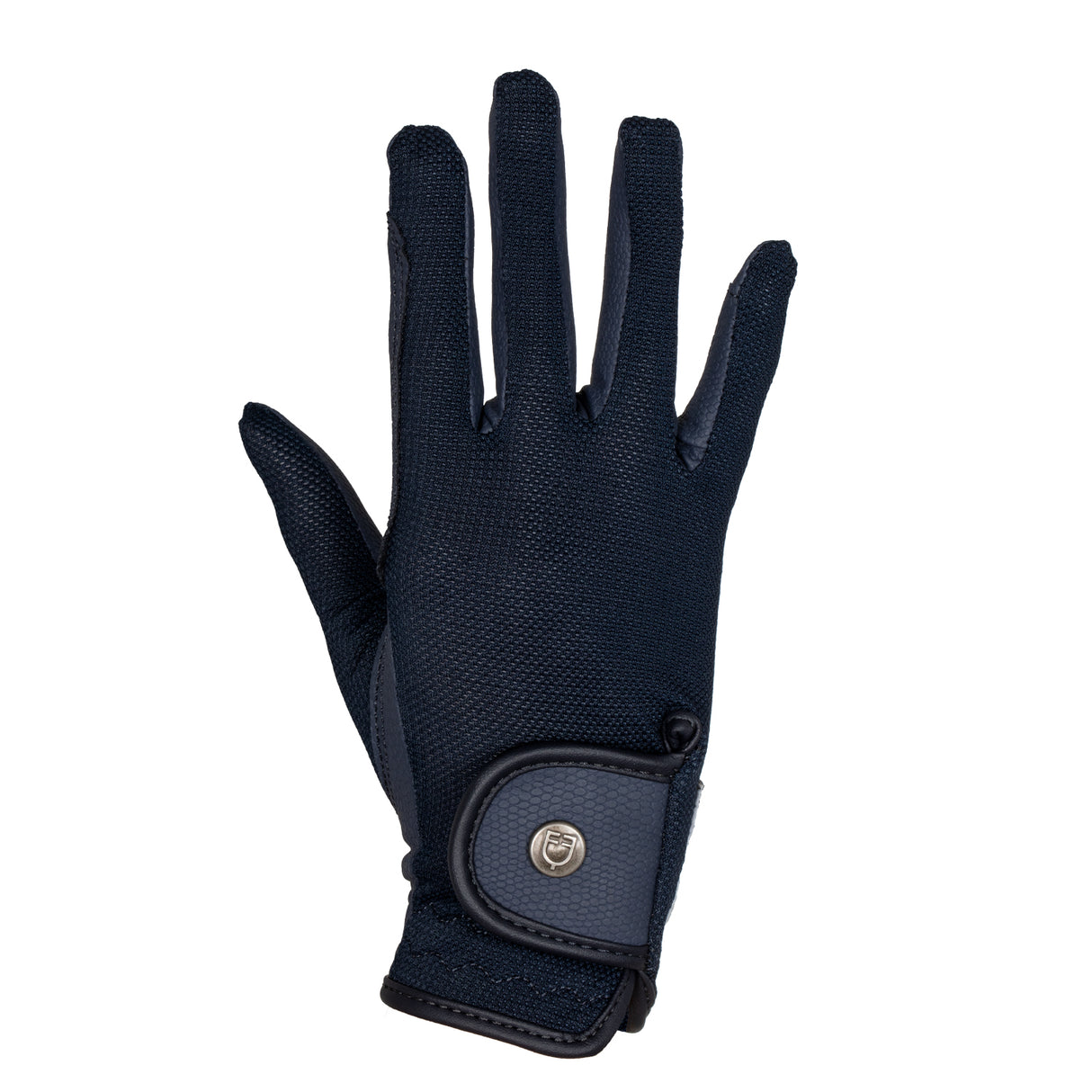 Equestro Unisex Gloves In Technical Fabric And Mesh #colour_blue