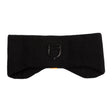 Equestro Unisex Ribbed Wool Earmuff Headband With Logo #colour_black