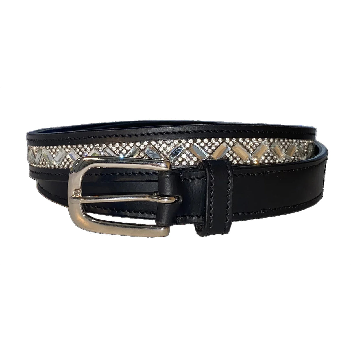 Toggi Glimmer Womens Belt #colour_black-rose-gold