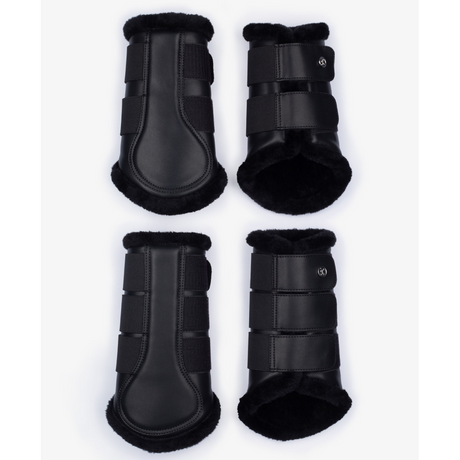 PS of Sweden Premium Black Fur Brushing Boots #colour_black-fur