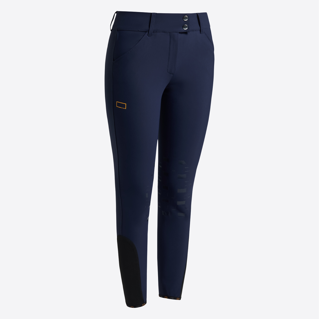 Rider's Gene Women's Knee Grip High Waist Jumping Brechees #colour_royal-blue