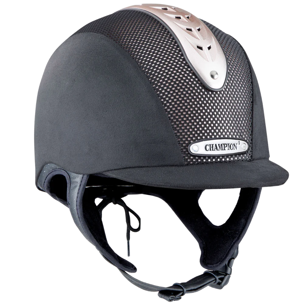 Champion Revolve X-Air Nova Peaked Helmet #colour_black-rose-gold