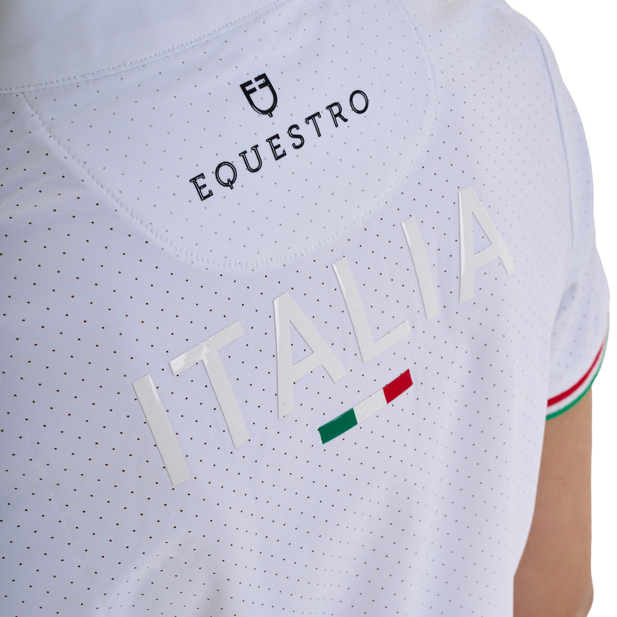 Equestro Girls' Zipped Competition Polo Shirt Equestro X Fise