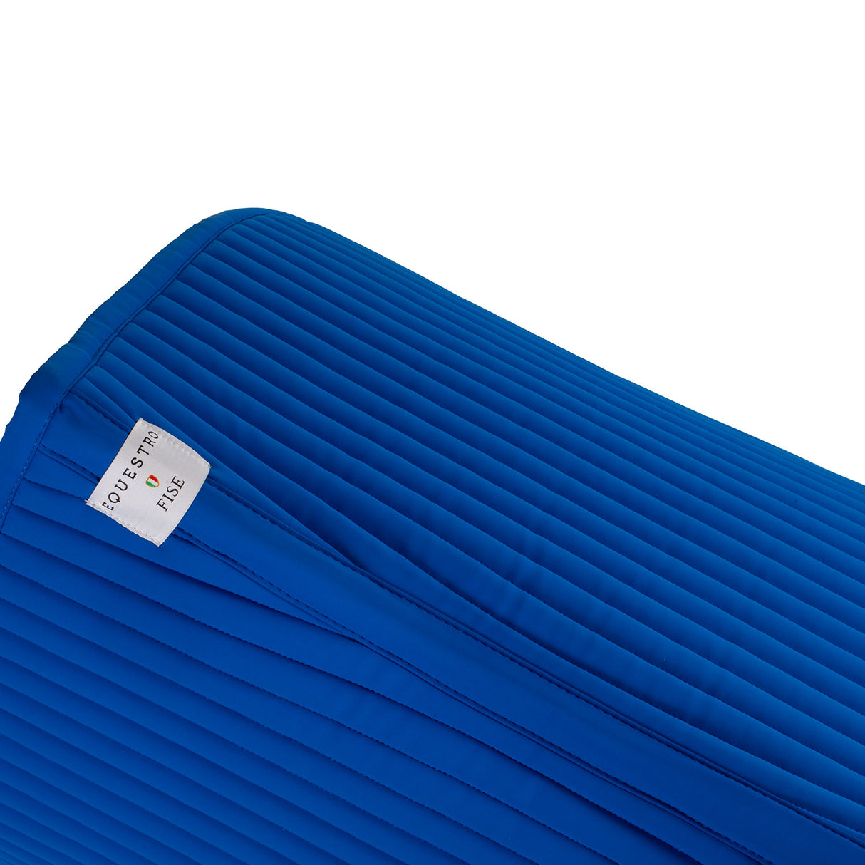 Equestro Dressage Saddle Pad With Embroidered Logo Equestro X Fise #colour_blue