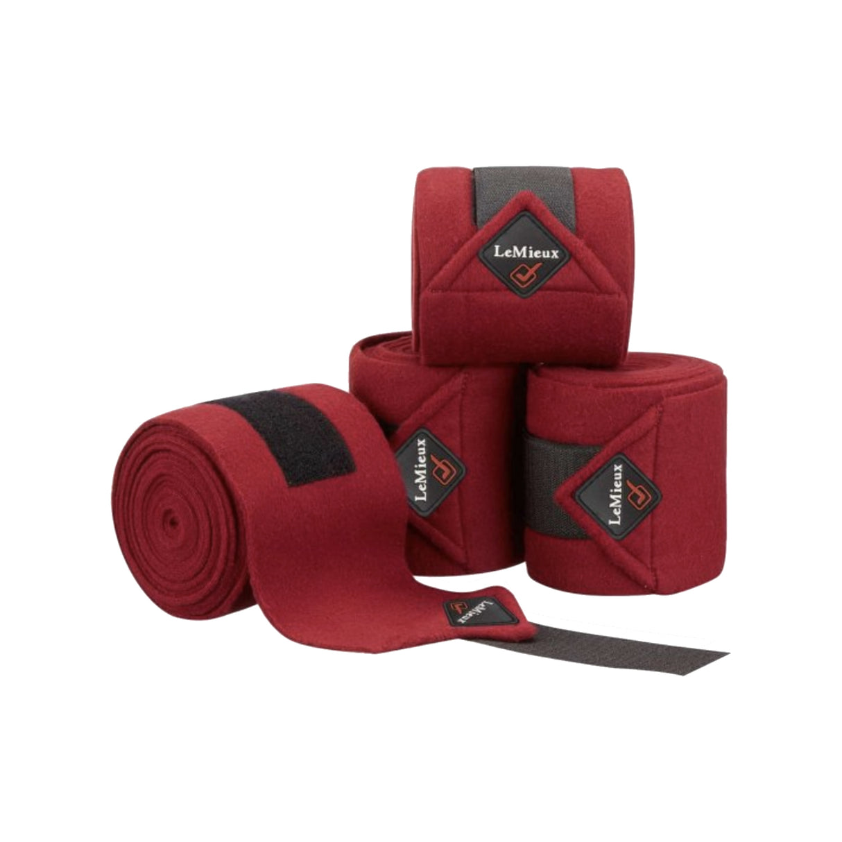 LeMieux LeMieux Polo Bandages Burgundy Set Of 4