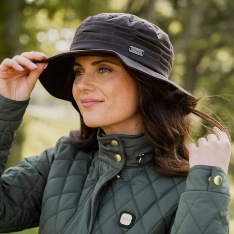 Toggi Ladies Monroe Wax Cloche #colour_chocolate