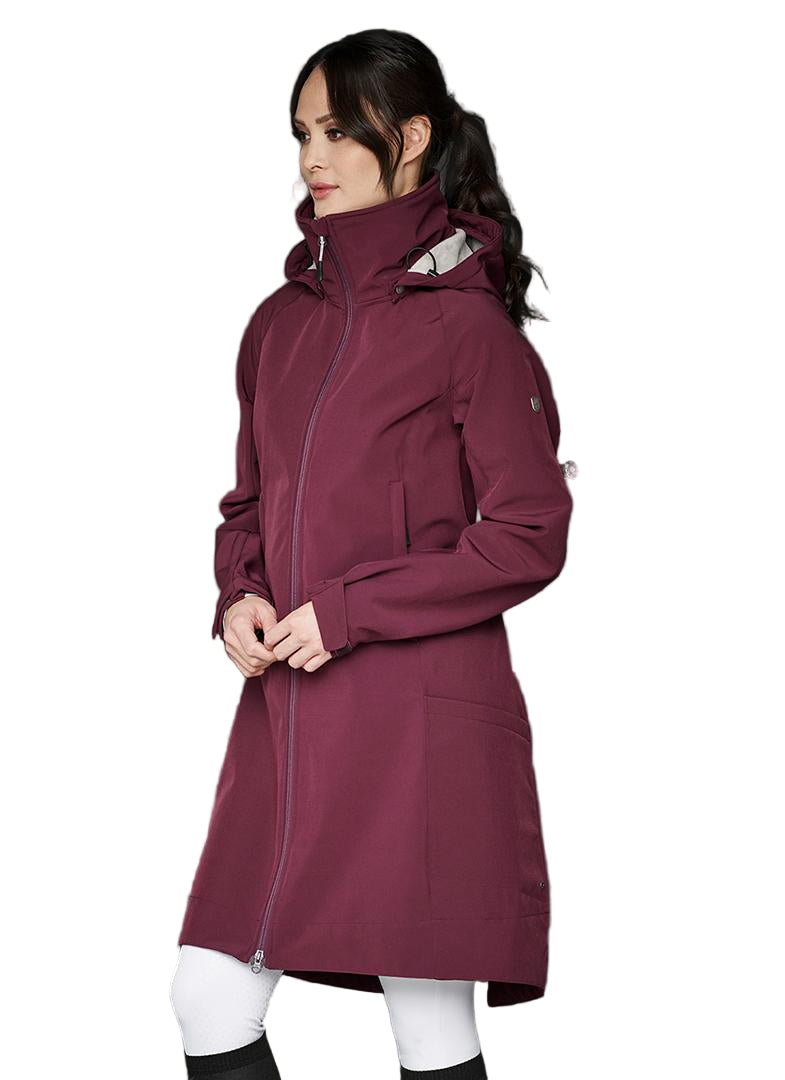 Mountain Horse Stella Softshell Parka #colour_burgundy