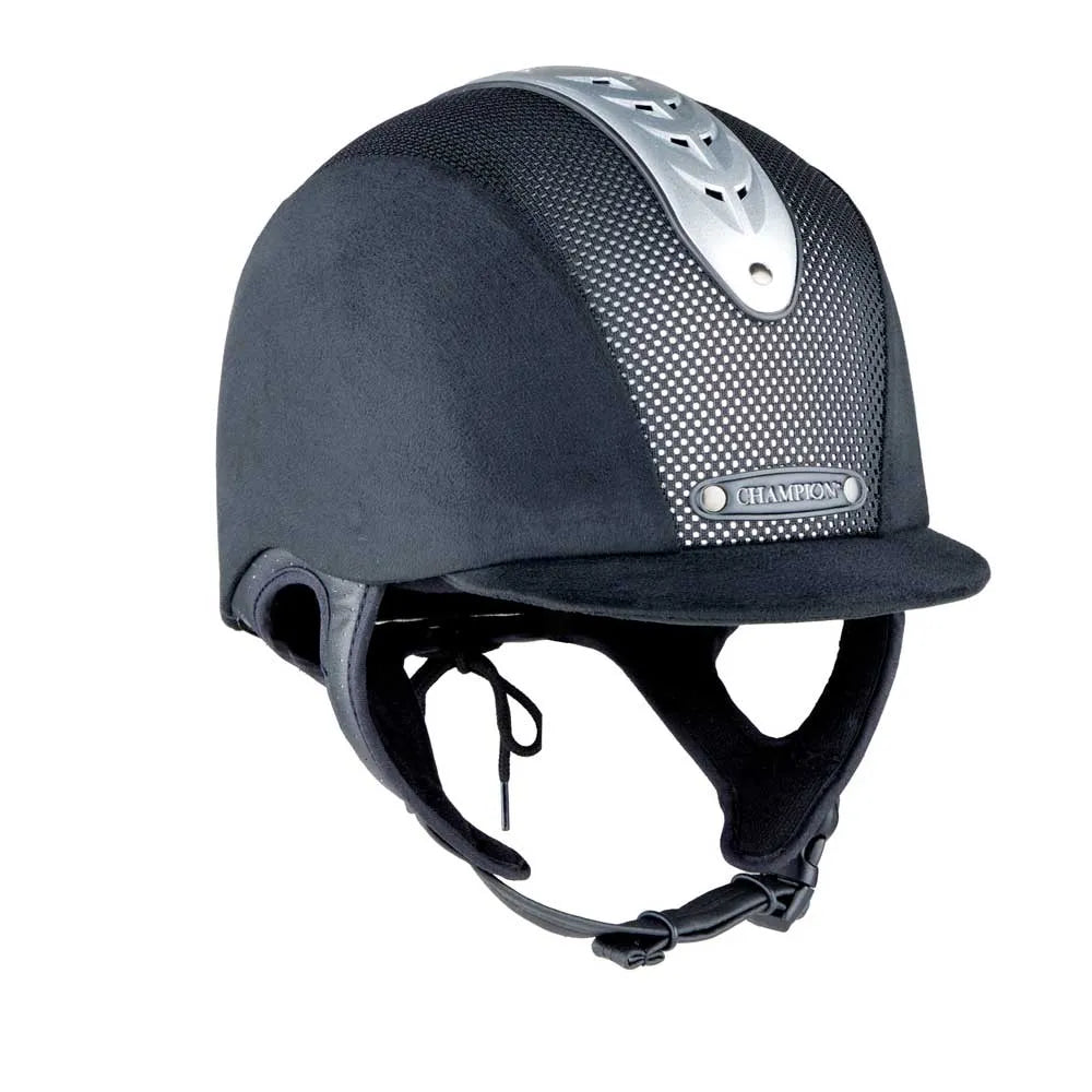 Champion X-Air Nova Peaked Helmet #colour_black-silver