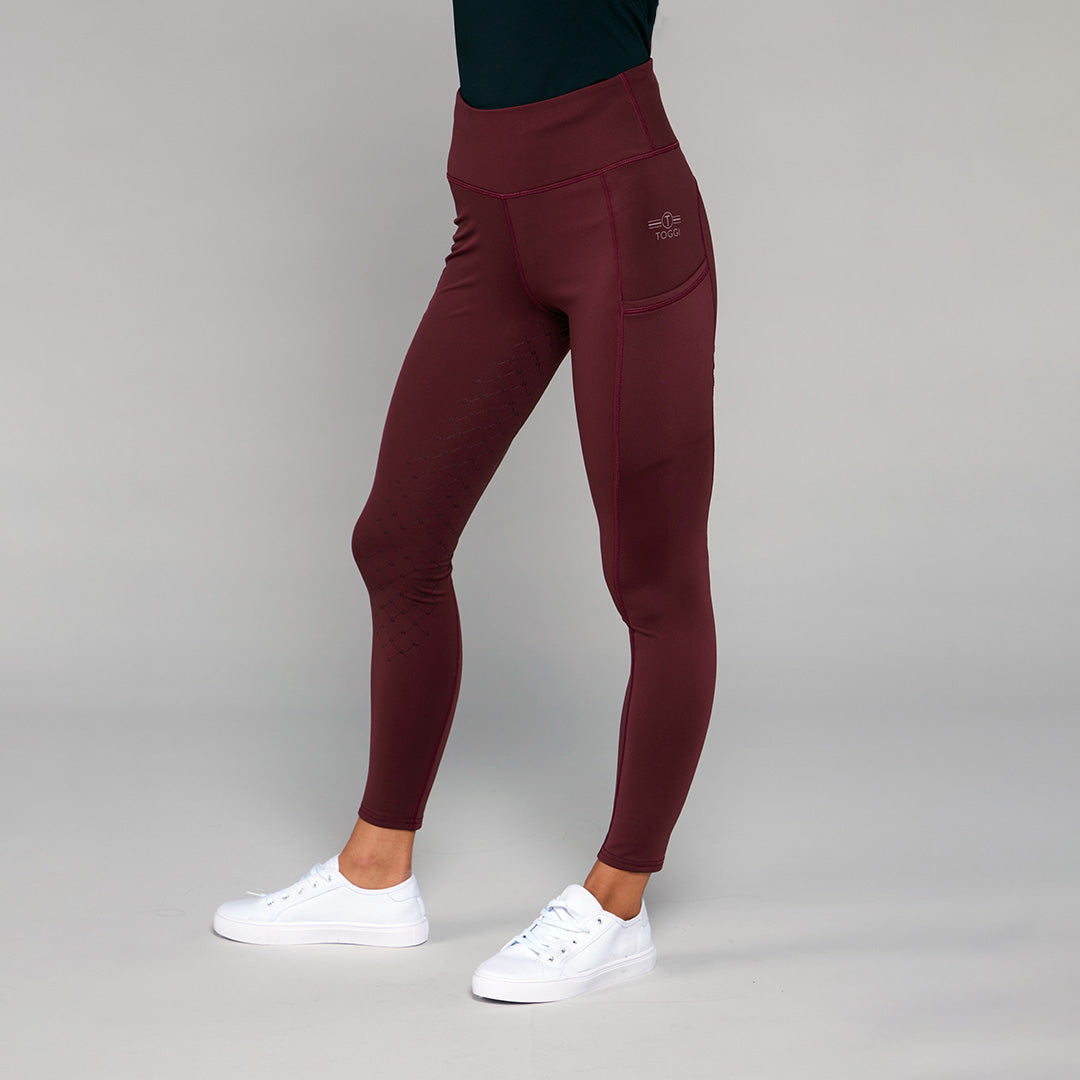 Toggi Winter Sculptor Walsham Tights #colour_burgundy