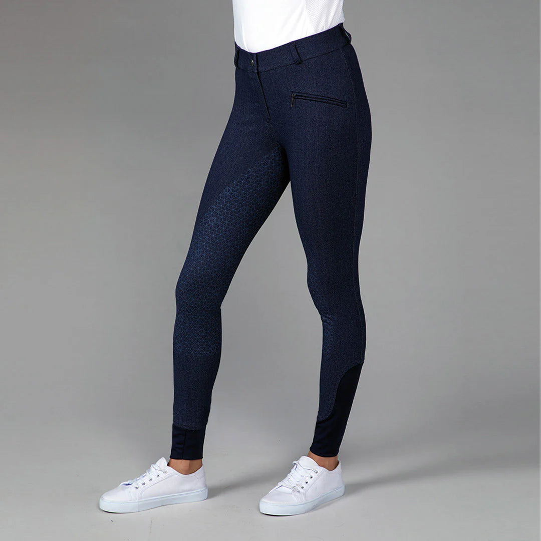 Toggi Stable Master Denim Full Seat Breeches #colour_denim