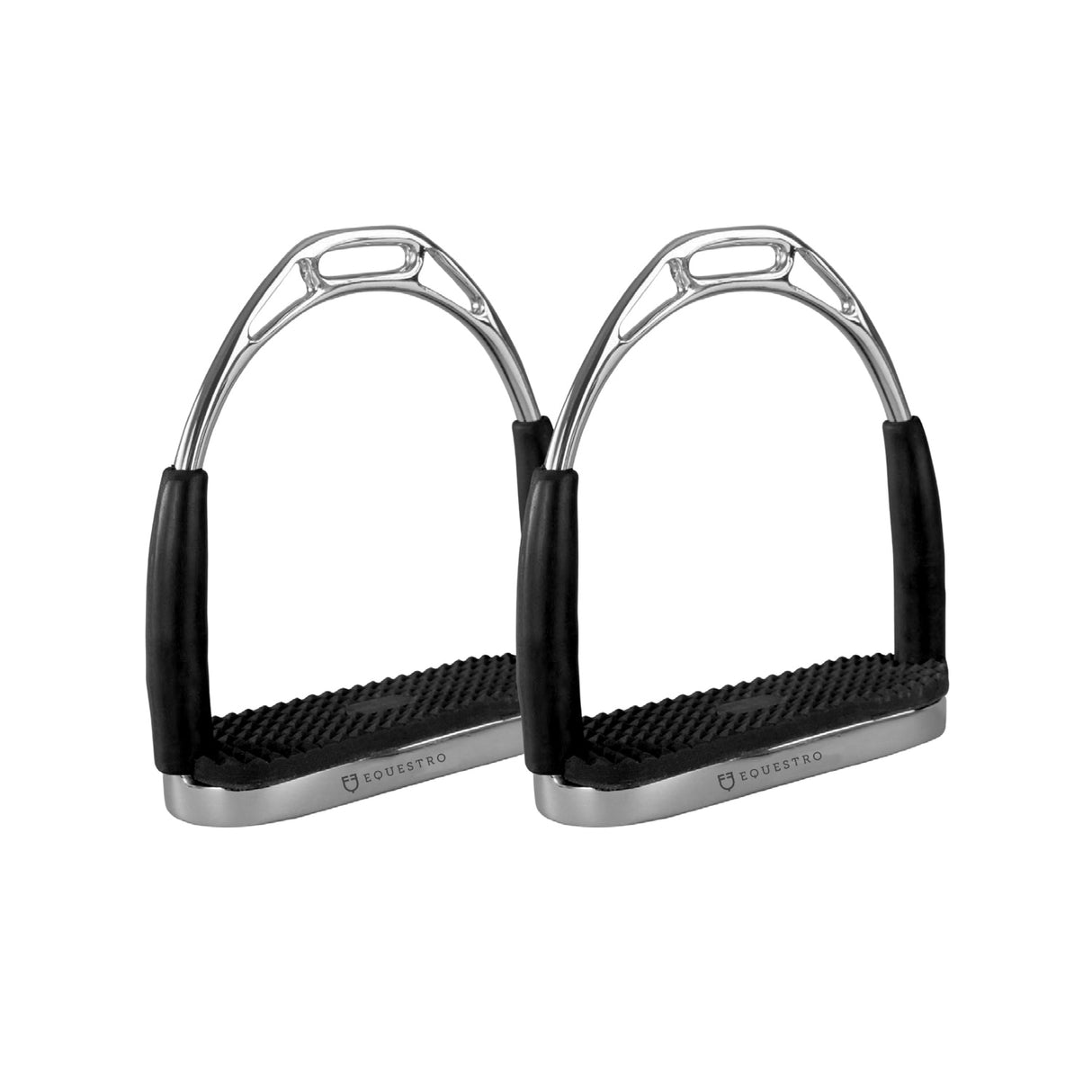 Equestro Rubber Coated Stainless Steel Stirrups