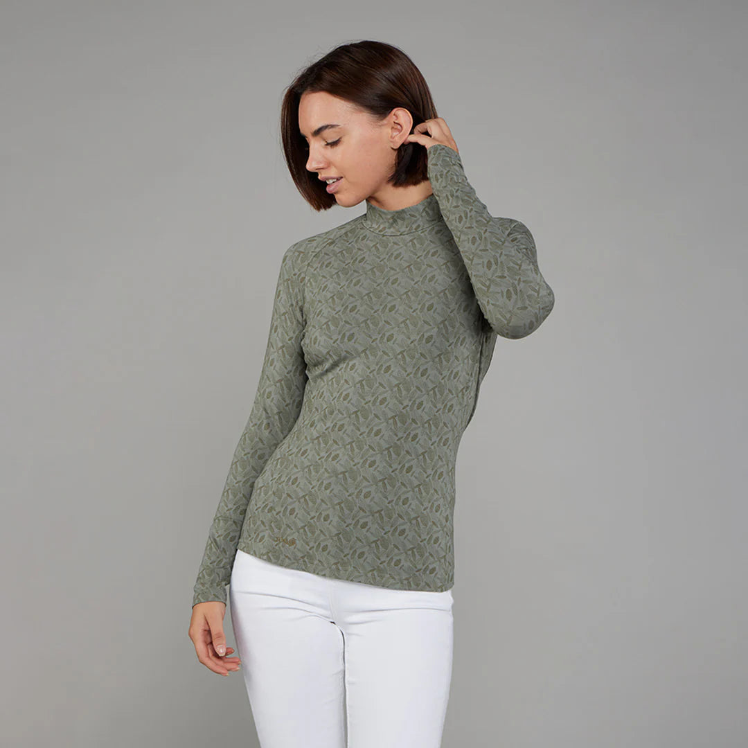 Toggi Verdant Womens Long Sleeve Top #colour_khaki-print
