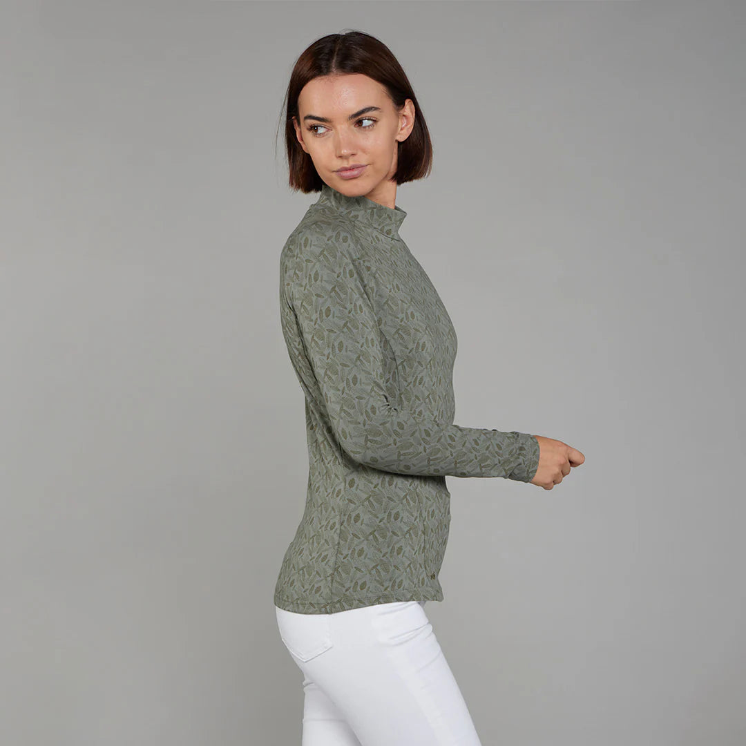 Toggi Verdant Womens Long Sleeve Top #colour_khaki-print