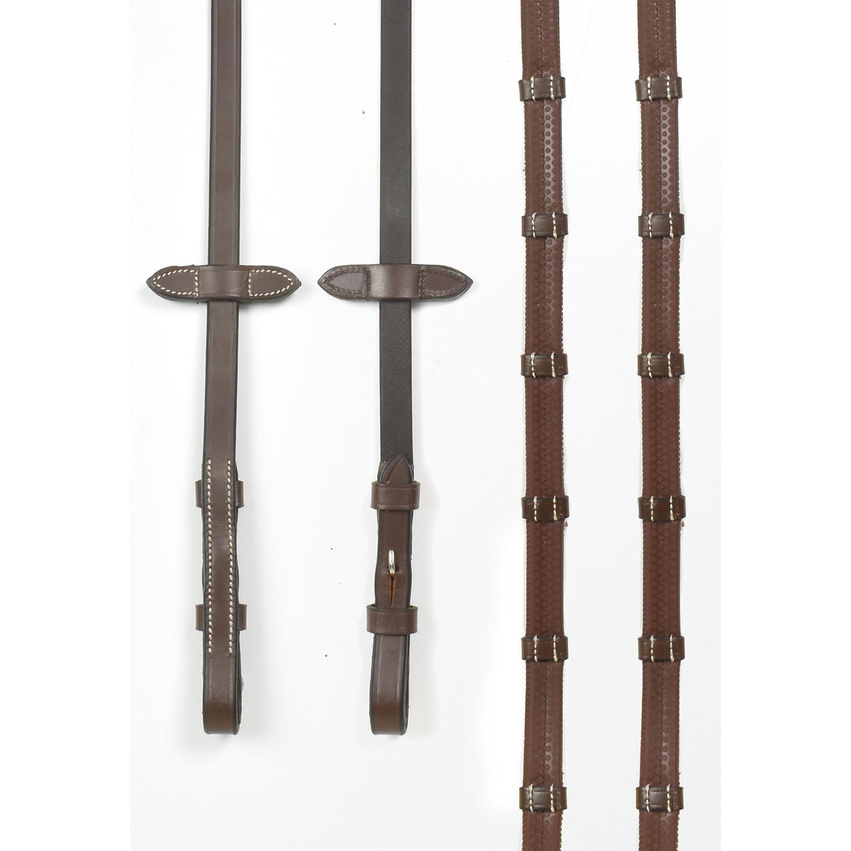 Whitaker Billet 9-Loop Reins #colour_havana