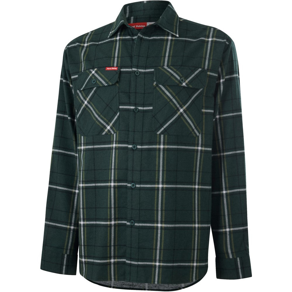 Hard Yakka Core Flannel Shirt #colour_green