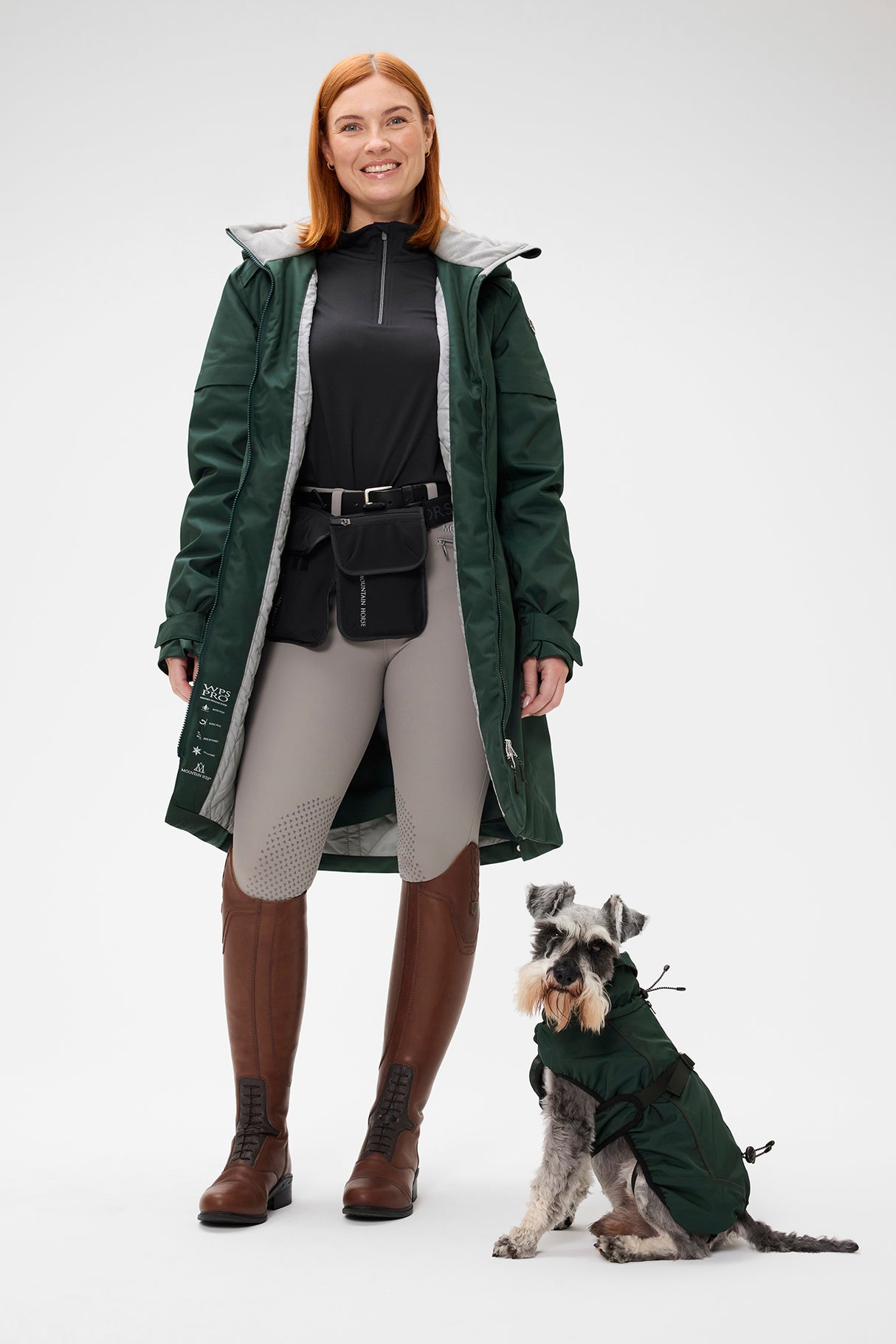 Mountain Horse Grace Parka #colour_dark-green