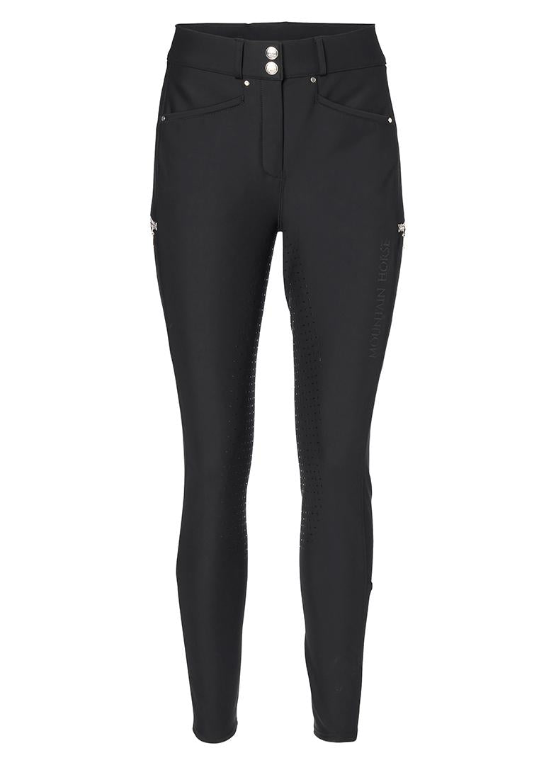 Mountain Horse Kristin Softshell Full Seat Breeches #colour_black