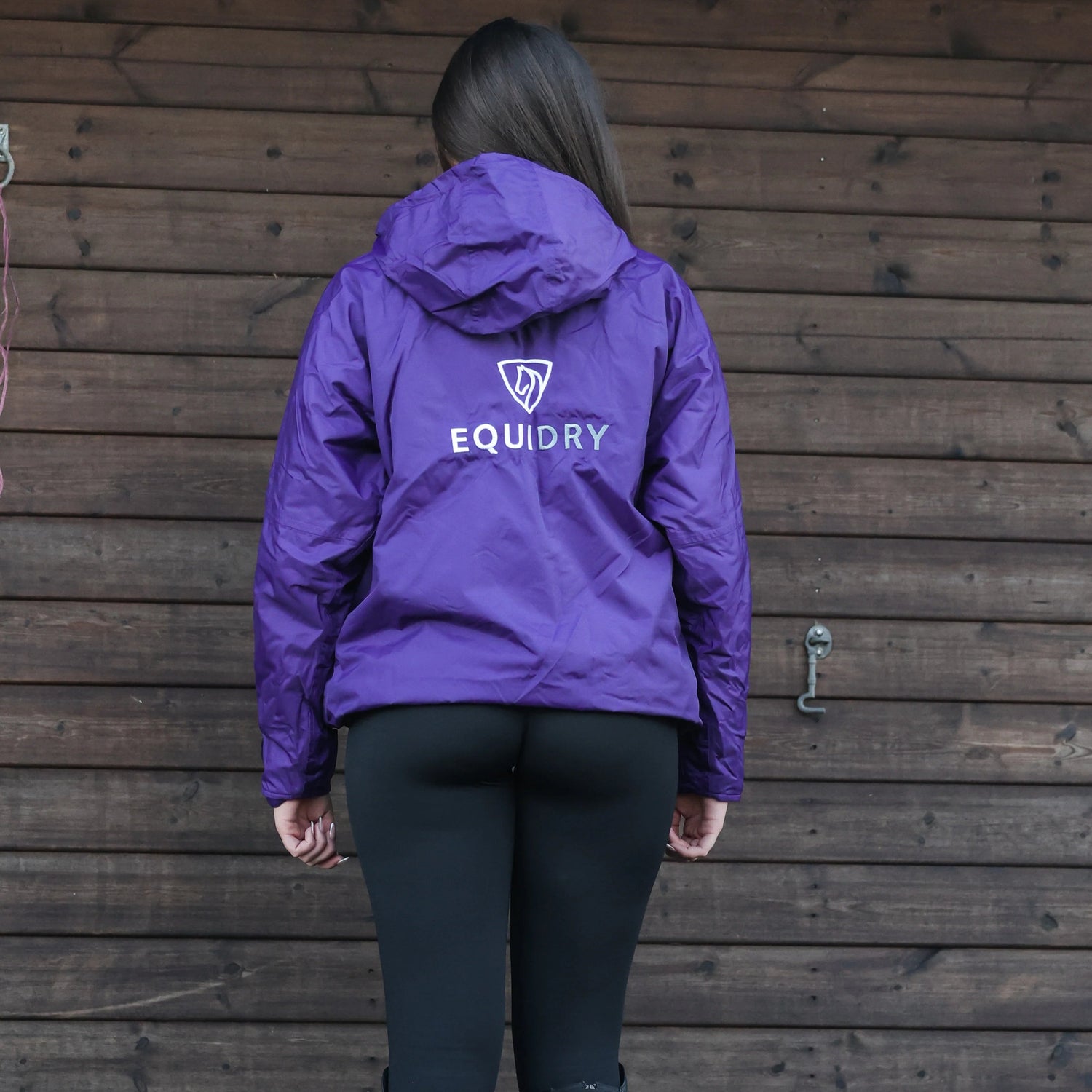 EQUIDRY Women's Thin Fleece Shortie #colour_purple