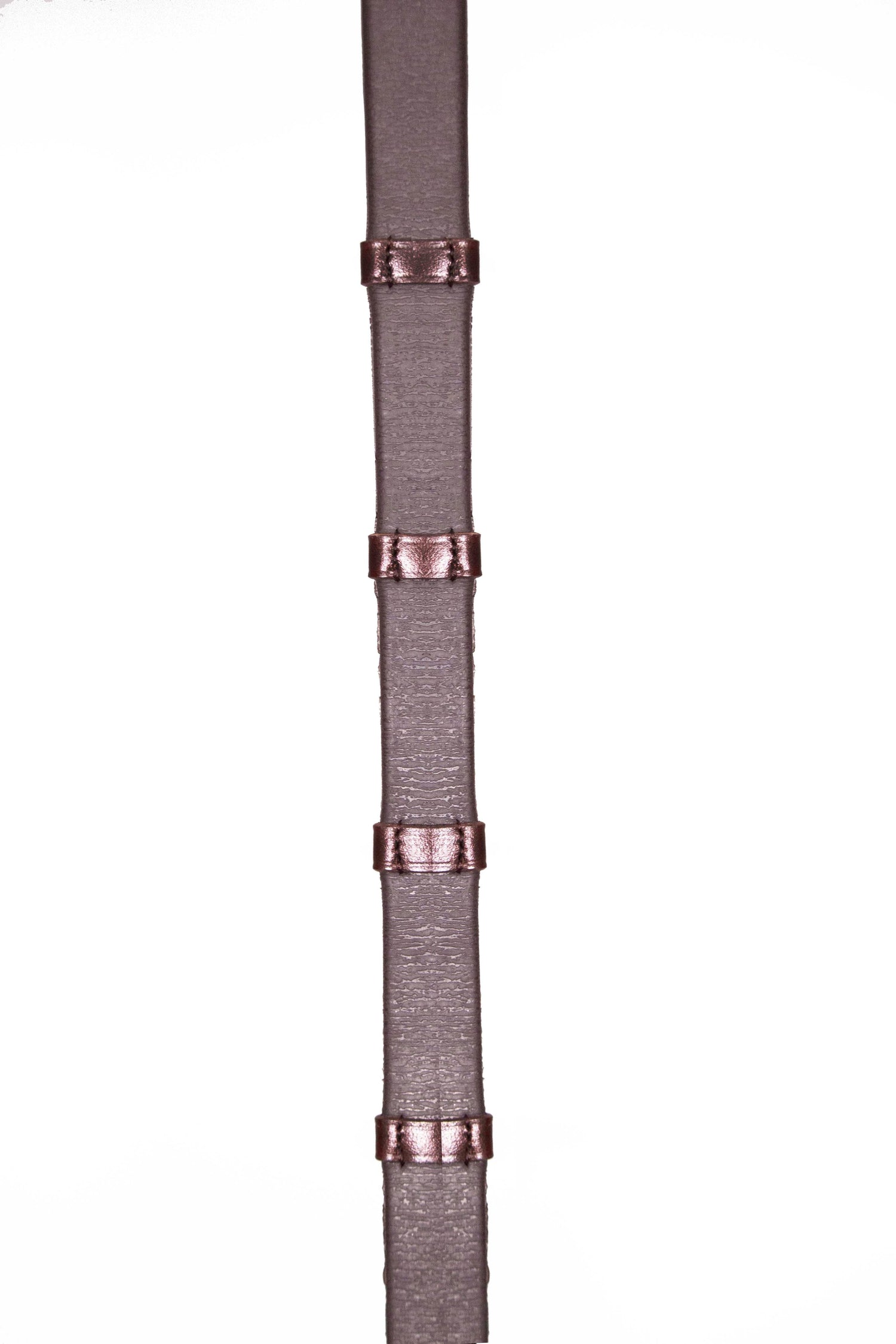 Henry James Xtreme Eventer Hybrid Rubber Reins With Leather Stoppers #Colour_havana-brown