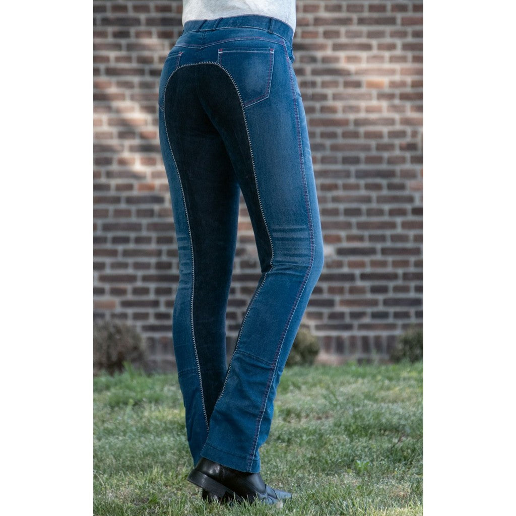 HKM Damen Jodhpur-Reithose -Summer Denim-