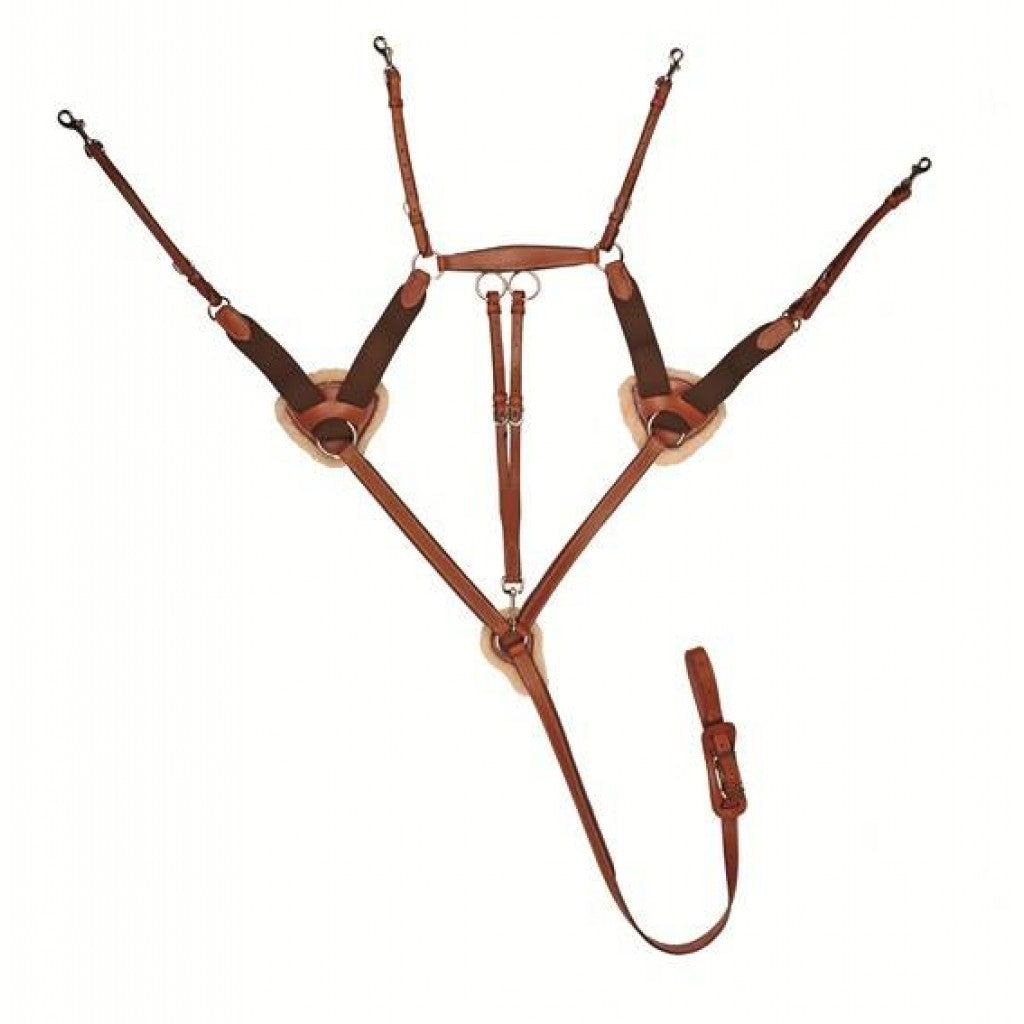 HKM Cuirasse/Martingale Avec Laine D'agneau 4154