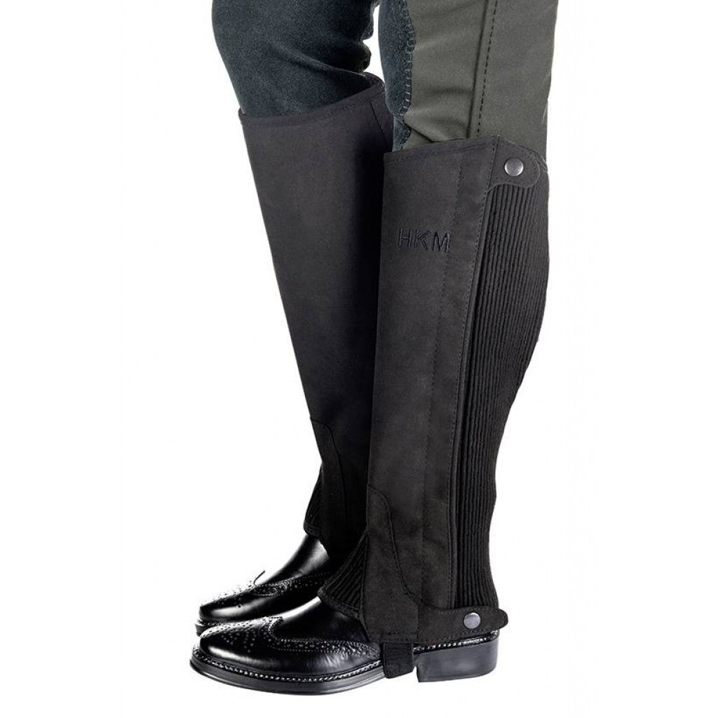 HKM Half Chaps -Microfibre- Imitation Leather