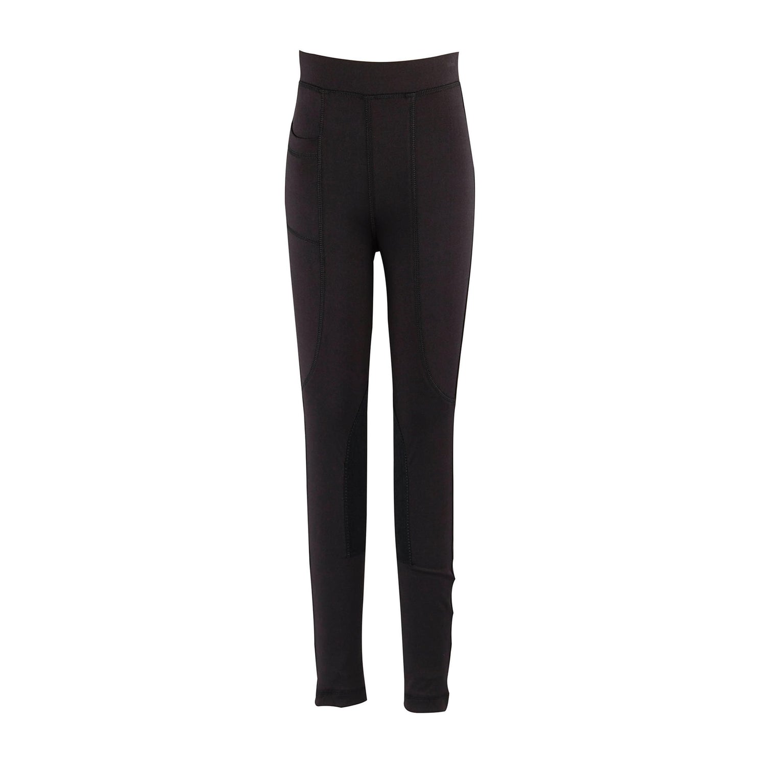 Dublin Performance Flex Knee Patch Childs Riding Tights #colour_black