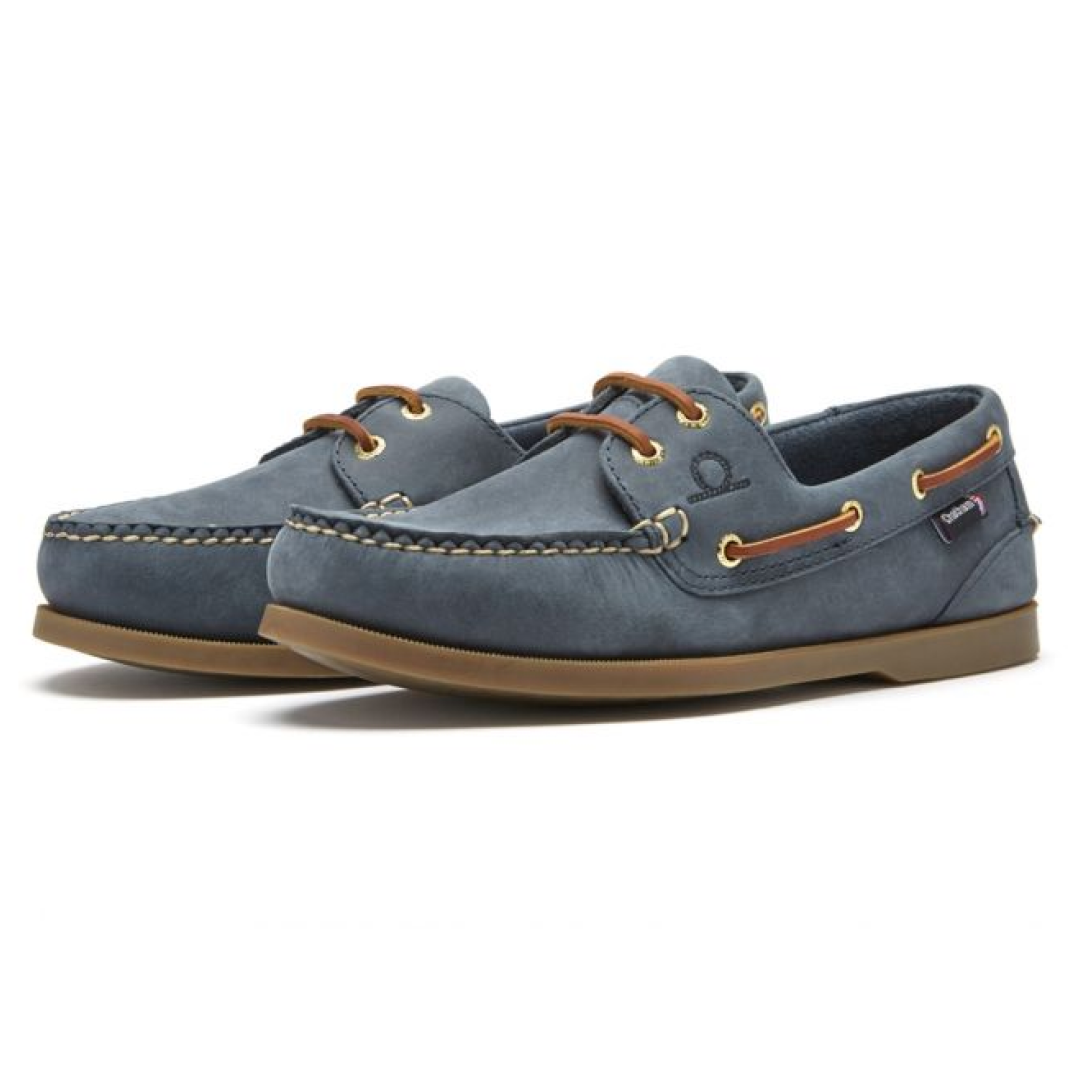 Chatham Deck II G2 Premium Leather Boat Shoes #colour_blue