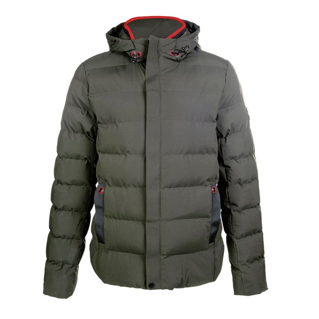 HKM Hamburg Men's Quilted Jacket #colour_olive-green