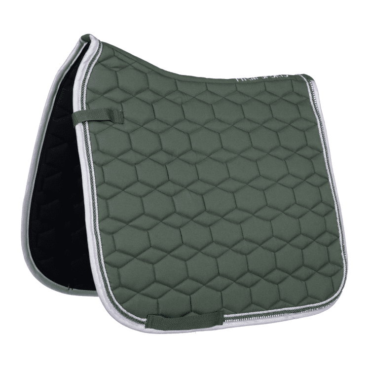 HKM Crystal Fashion Saddle Cloth #colour_deep-green