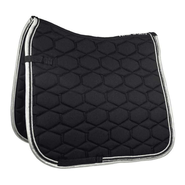 HKM Crystal Fashion Saddle Cloth #colour_black