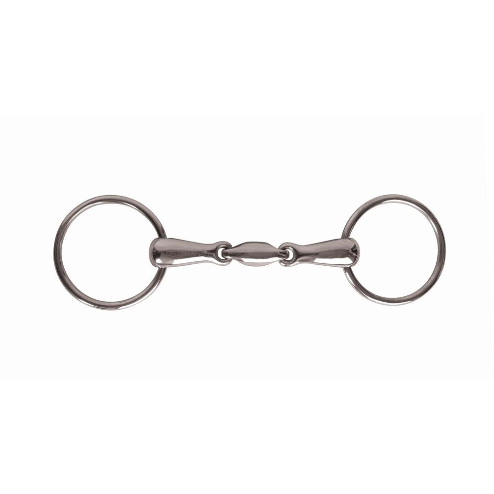 JP Korsteel Stainless Steel Oval Link Loose Ring Snaffle Bit